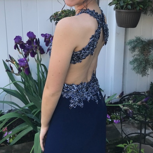 Navy Blue Prom/ Formal Dress - Picture 5 of 6